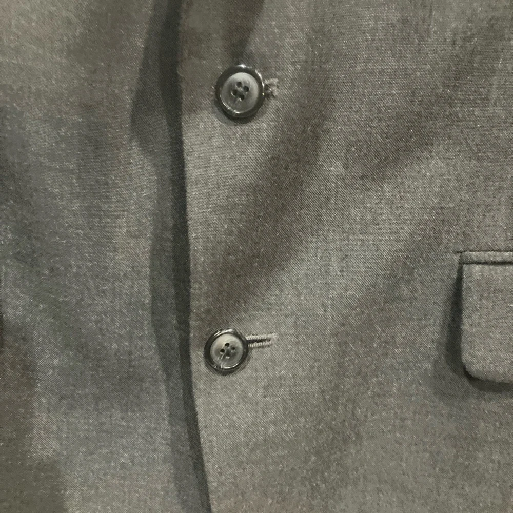 Stafford Mens Charcoal Gray Two Button Notch Lapel Blazer Sport Coat‎ Jacket 42L